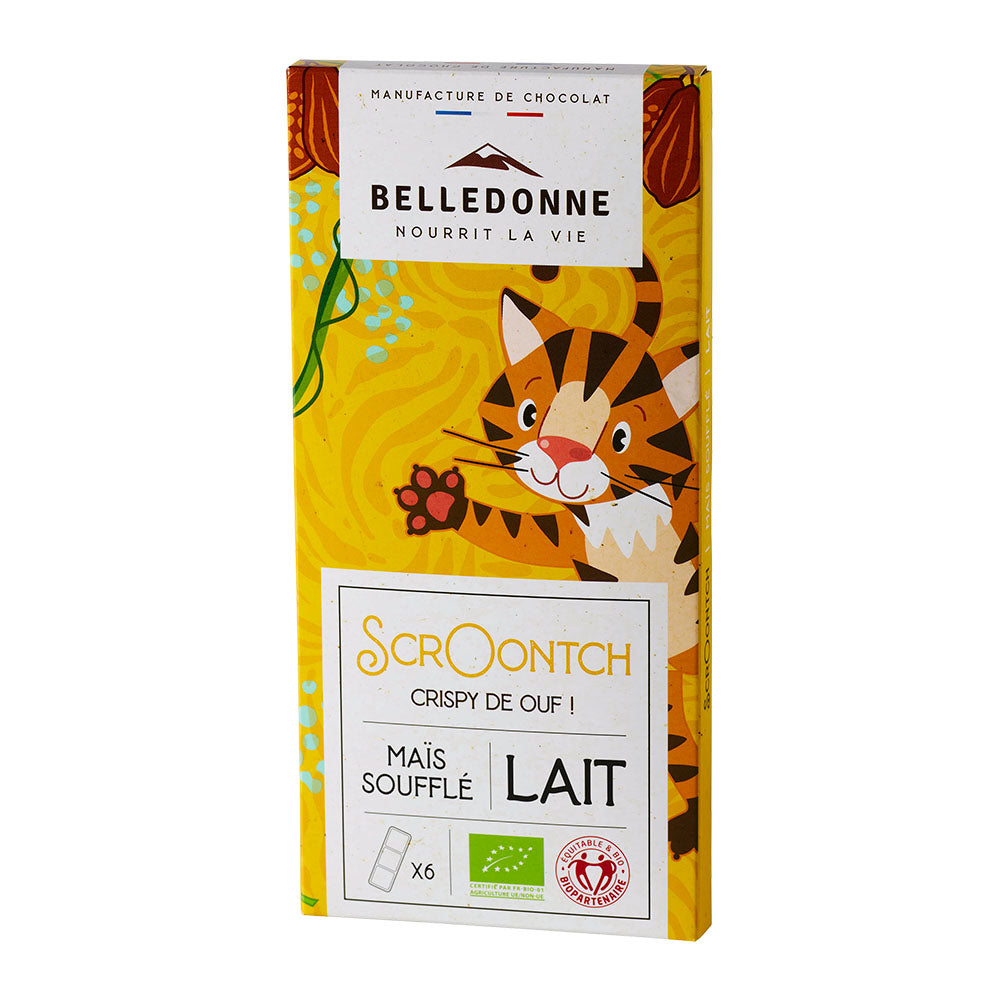 Tablette enfant- chocolat au lait maïs soufflé - 1